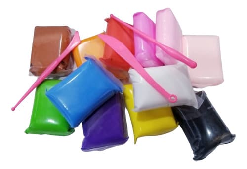 MASA PARA MOLDEAR 12 COLORES EN BOLSA SUPER CLAY3