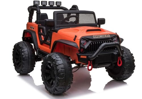 JEEP A BATERIA LUZ Y SONIDO NARANJO JC666NA2