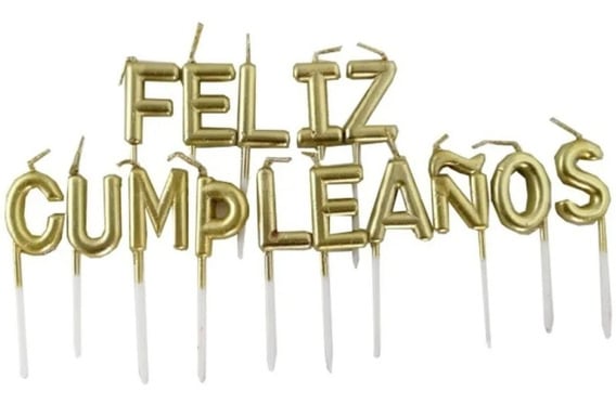 VELAS FELIZ CUMPLEAÑOS 15 UNID. 3 CM F361 0