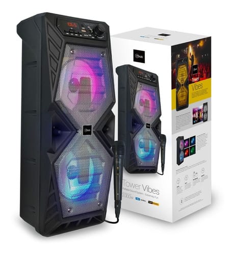PARLANTE RECARGABLE C/MICR. C/BT-USB-TM-FM-AUX 2000 W VIBES 08569 1