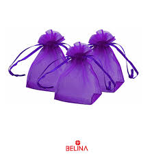 BOLSA ORGANZA (JOYAS) MORADA 10X15 CM 5 PCS ME069-52