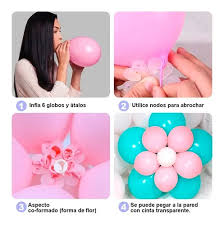CLIP PARA GLOBOS  TIPO FLOR 10 PCS MR 860092