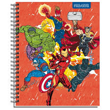 CUADERNO UNIV. MAT. 7MM 100 HJS AVENGERS PROARTE 34694-22