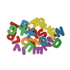 LETRAS MAGNETICAS DE PLASTICO 3 CM 26 PCS 229662