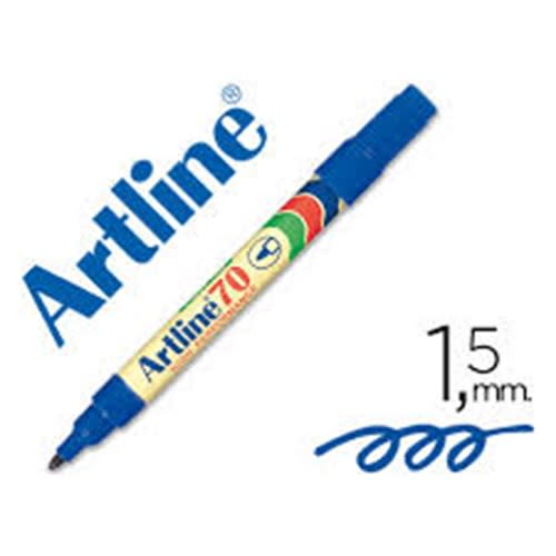 12 PLUMON PERMANENTE ARTLINE 70 AZUL PUNTA REDONDA 8013101