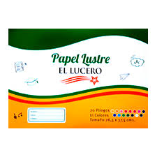 CARPETA DEPAPEL LUSTRE LUCERO JP245212
