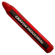 CRAYON INDUSTRIAL ROJO CAJA 10 UNID. 1