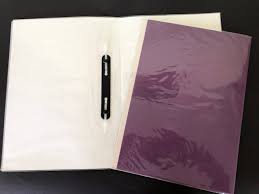 CARPETA PLASTIFICADA MORADA CON ACOCLIP 802592