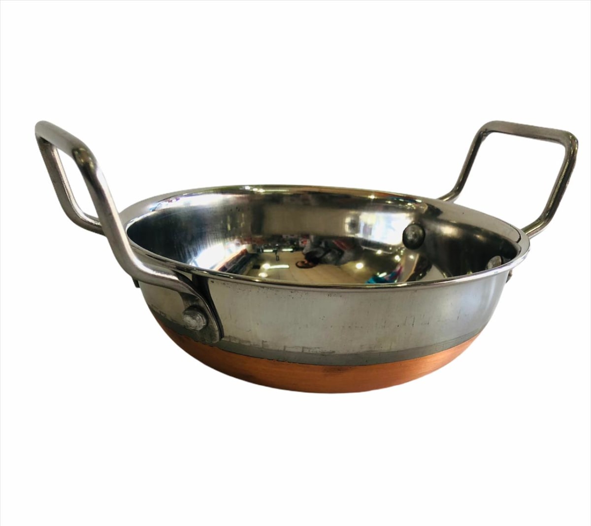 SARTEN ACERO C/BASE DE COBRE 15 CMS DIAMETRO 3