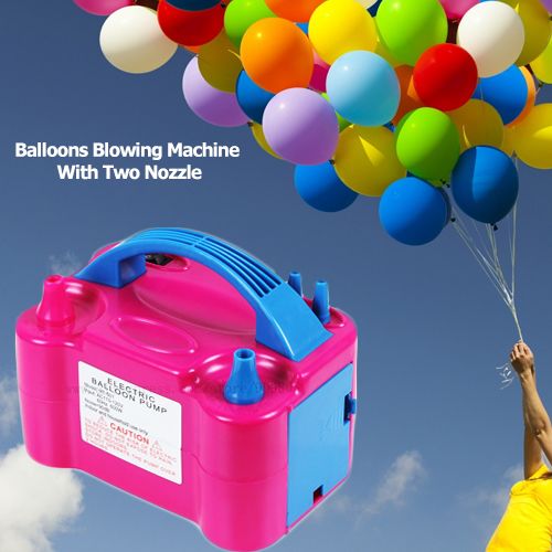 INFLADOR DE GLOBO ELECTRICO 2 SALIDAS 220V 730052