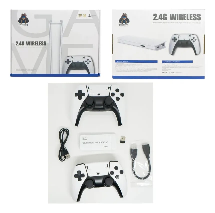 CONSOLA DE VIDEOJUEGOS GAME STICK PRO CON 2 CONTROLES 135233