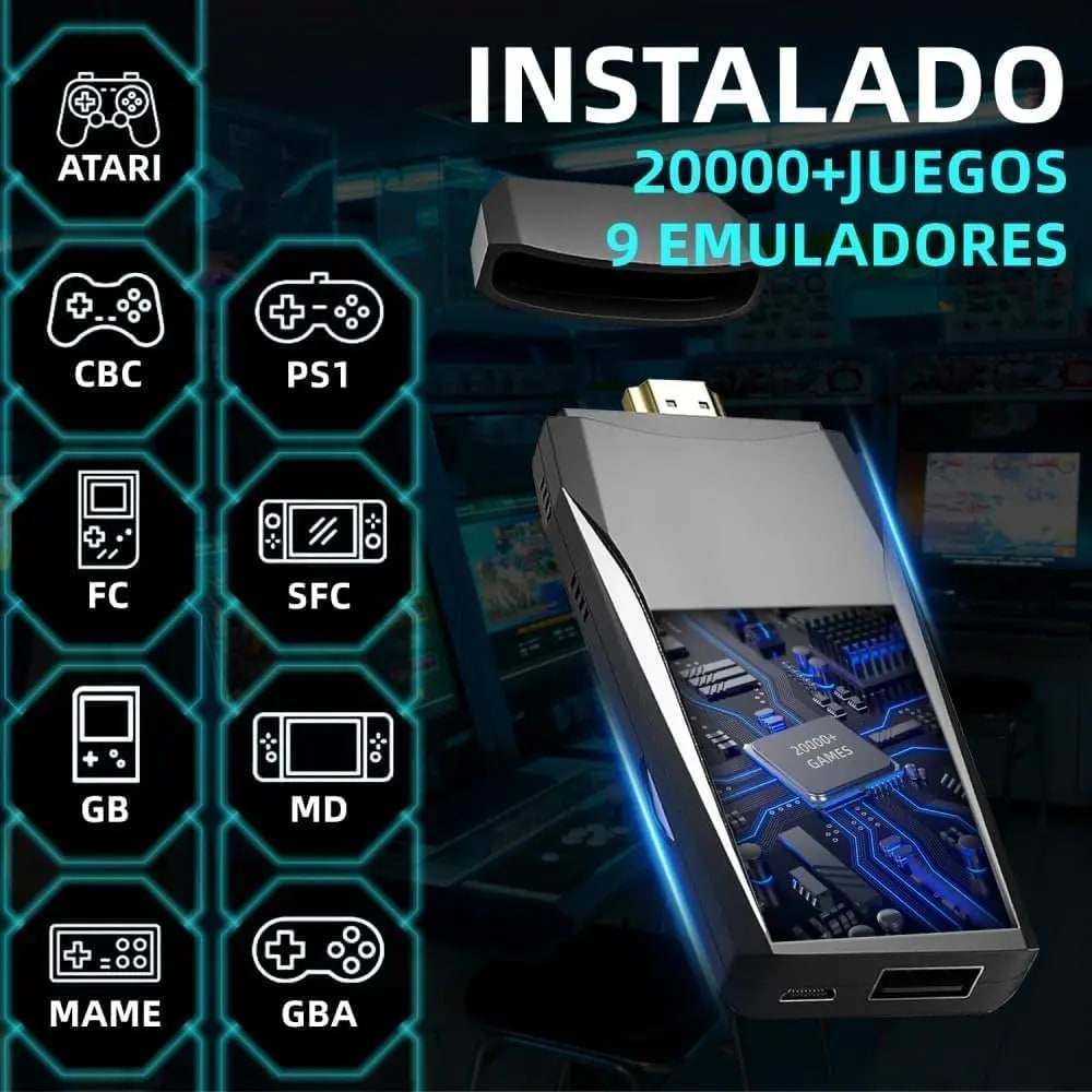 CONSOLA DE VIDEOJUEGOS GAME STICK LITE CON 2 CONTROLES 121222