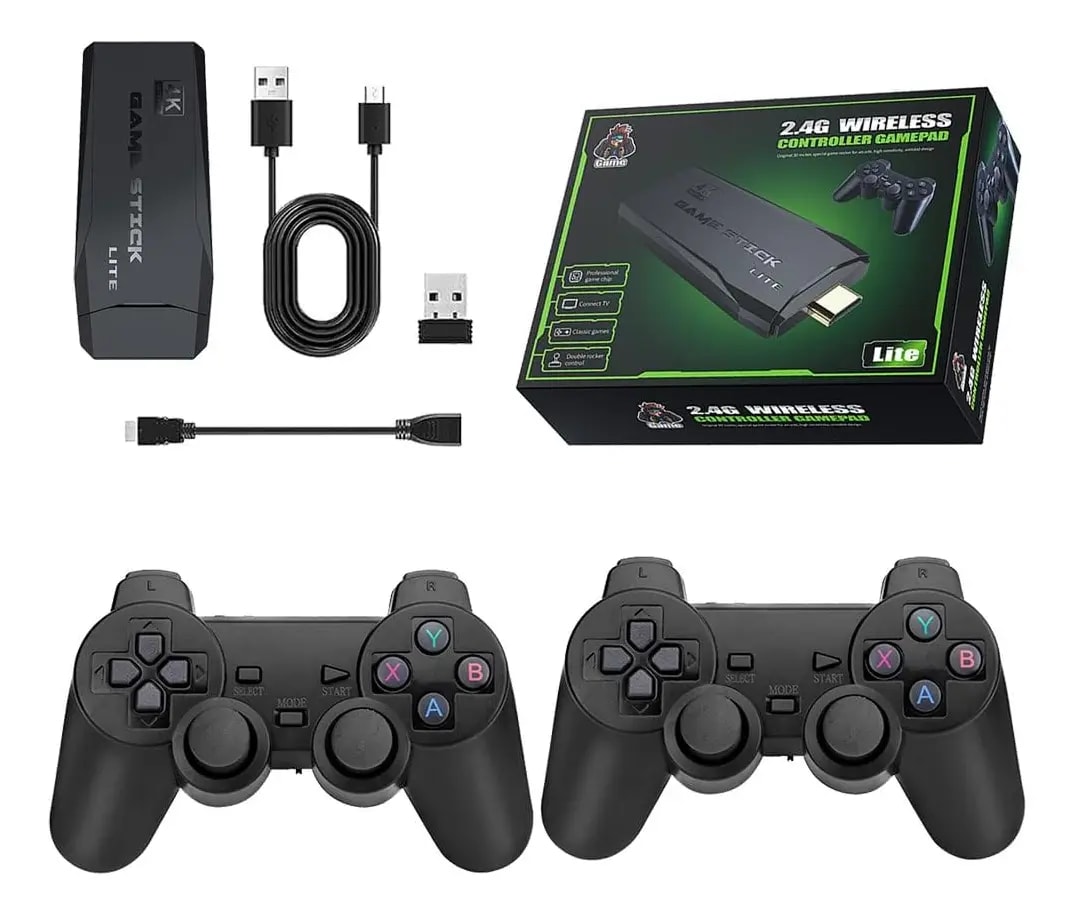 CONSOLA DE VIDEOJUEGOS GAME STICK LITE CON 2 CONTROLES 12122 0