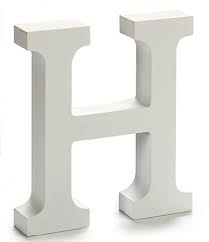 LETRAS DE MADERA BLANCO 11 CM8