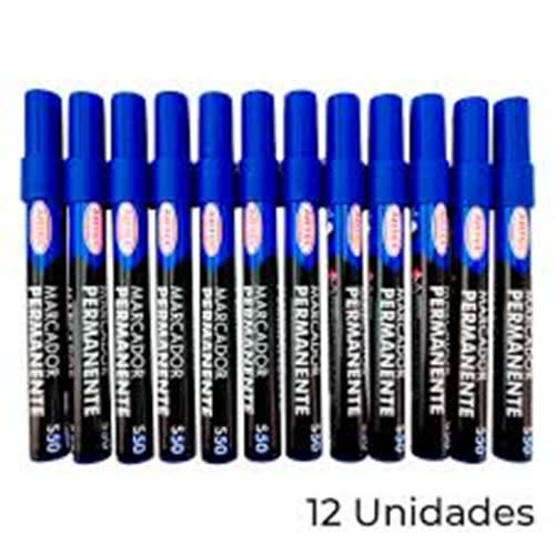 12 PLUMON PERMANENTE AZUL P/REDONDO S50 ARTEL 200101522