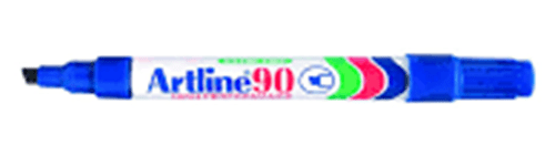 12 PLUMON PERMANENTE ARTLINE 90 AZUL PUNTA BISELADA 8023174
