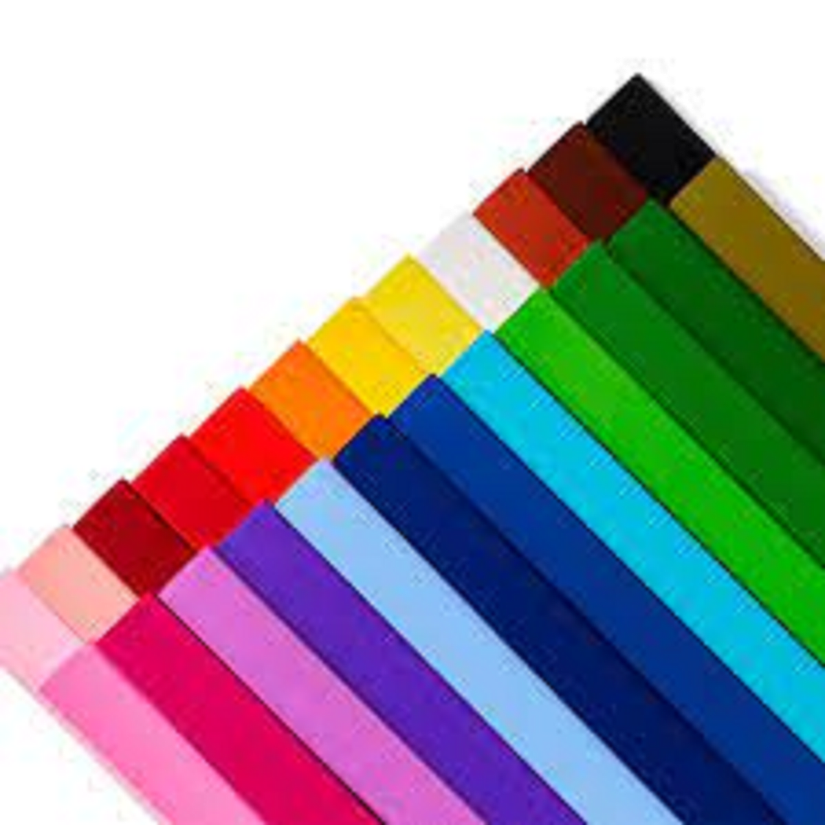 PAPEL CREPE 50 X 200 CM UNIDAD SURTIDO COLORES YUANDA 3