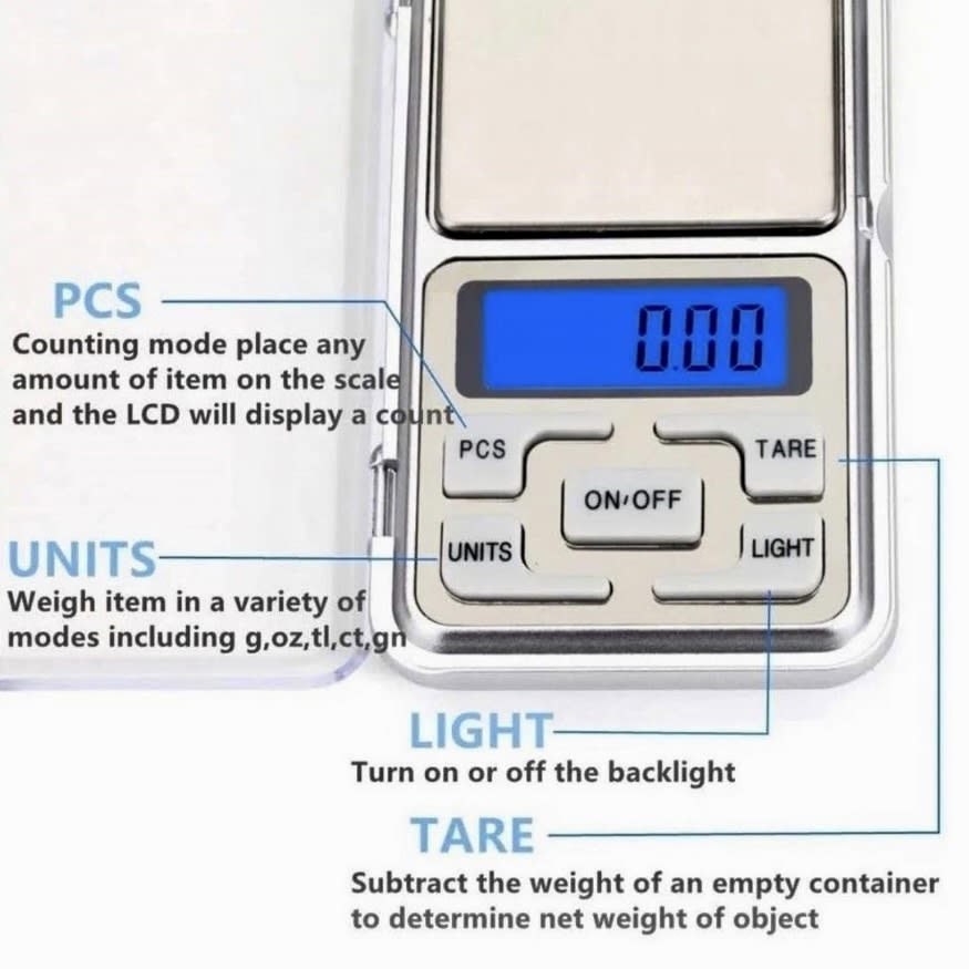 PESA GRAMERA GRIS MINI HASTA 200 GR. 95783