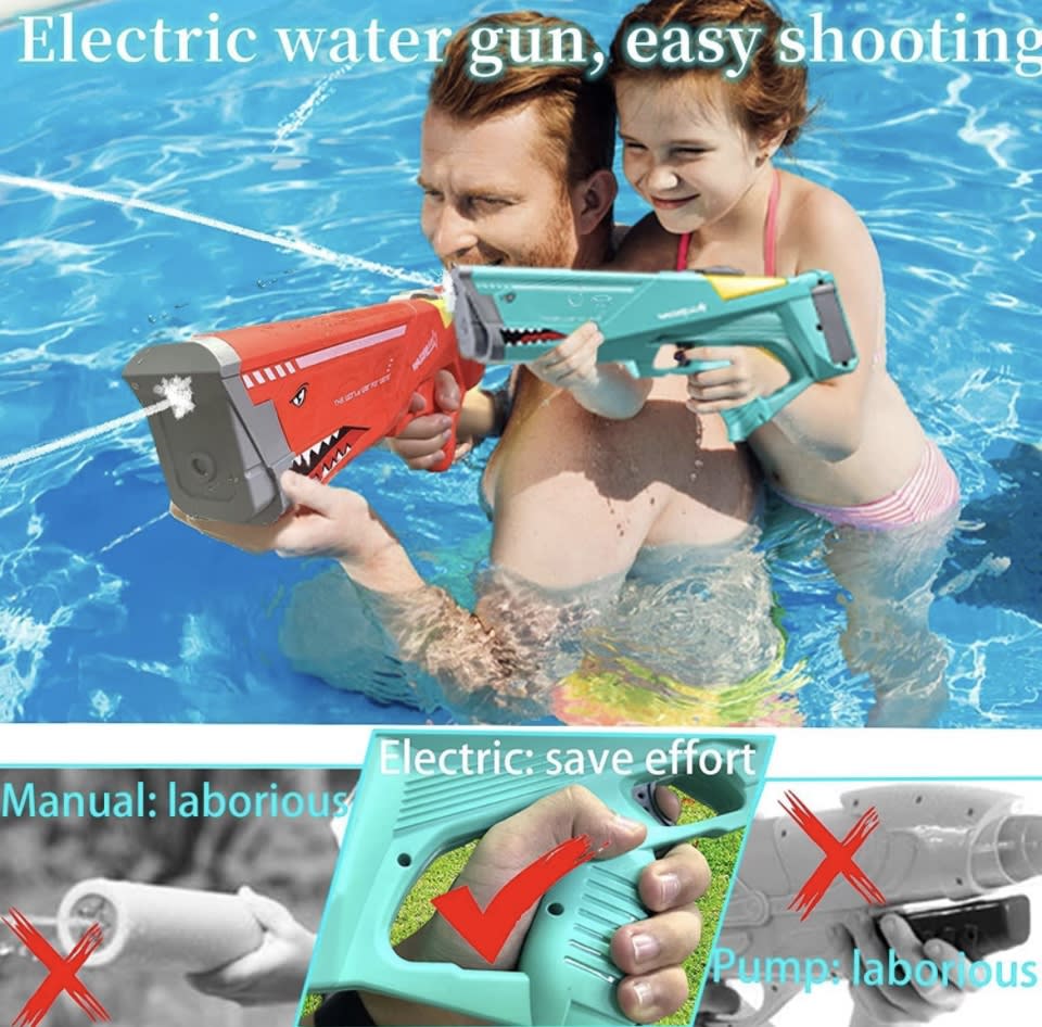 PISTOLA LANZA AGUA ELECTRICA BATERIA RECARGABLE WATER 21313