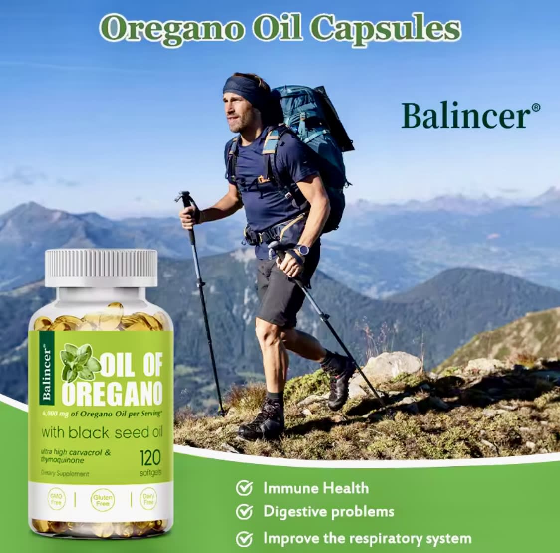 Aceite De Orégano 30 Caps Soft Gel Balincer Oregano Oil6