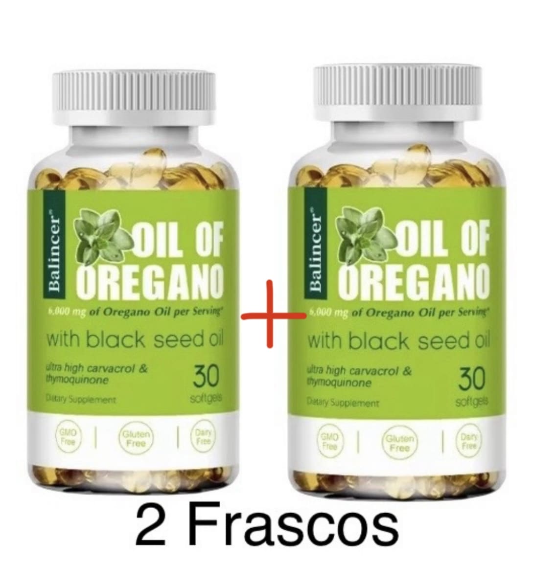 2 ACEITE DE OREGANO 30 CAPSULAS SOFT GEL BALINCER OREGANO OIL 0
