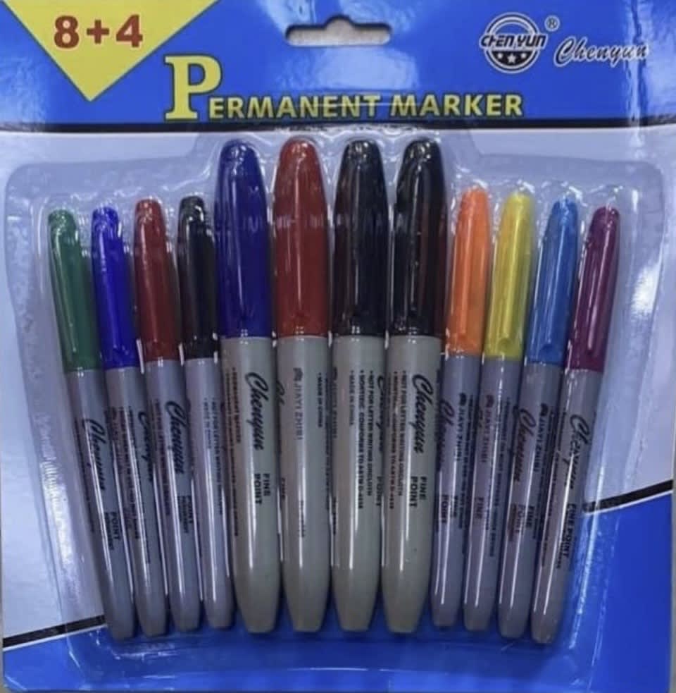 PLUMONES PERMANENTE 12 COLORES JP179473