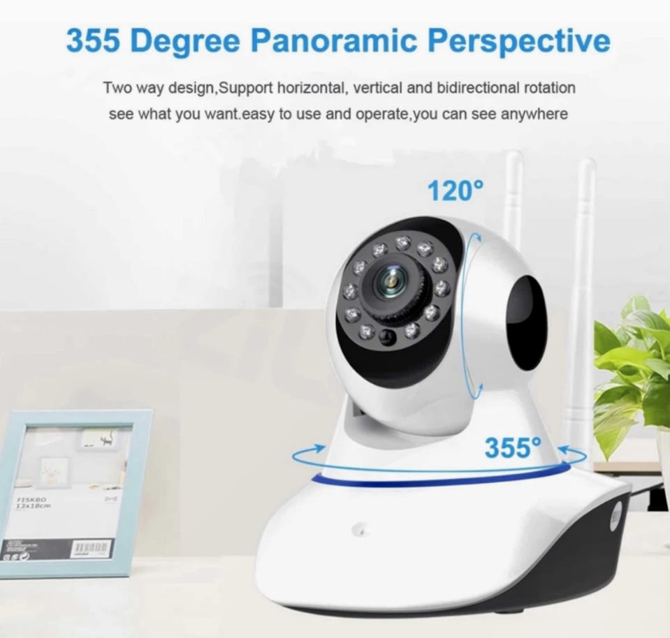 CAMARA WIFI SEGURIDAD 3 ANTENAS IP AUDIO HD JK-R5  7787393