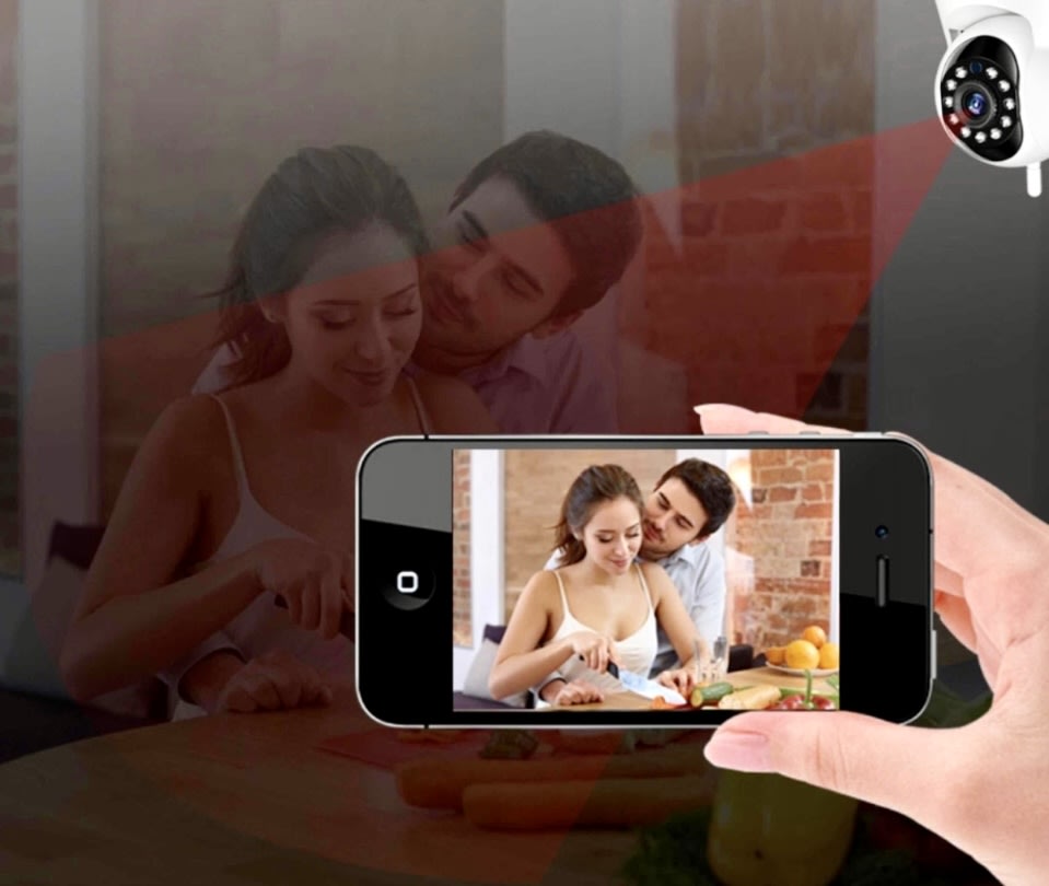 CAMARA WIFI SEGURIDAD 3 ANTENAS IP AUDIO HD JK-R5  7787395