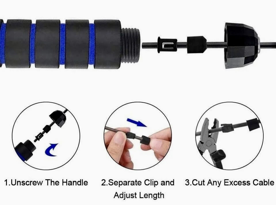 CUERDA PARA SALTAR CARDIO CROSSFIT VELOCIDAD LHUA 9826282