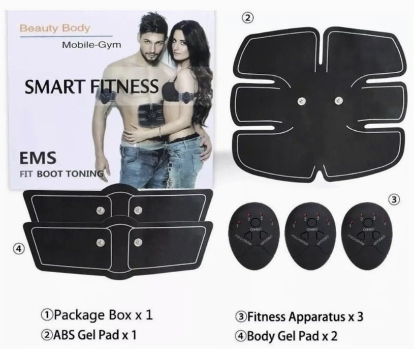 KIT ELECTROFISICO CON ELECTRODOS MUSCULATURA ABDOMEN 228002 1