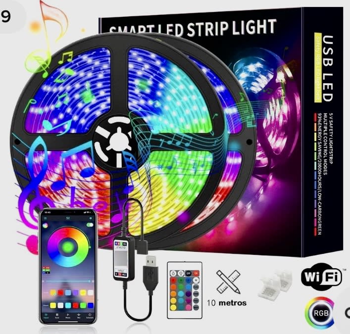 TIRA LUZ LED WIFI STRIP LINHT 10 METROS 09766 0