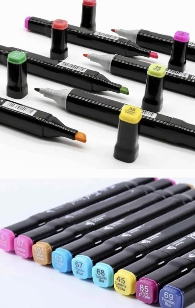 SET 80 MARCADORES DOBLE PUNTA TOUCH SCHOOL 366662 49913  238404