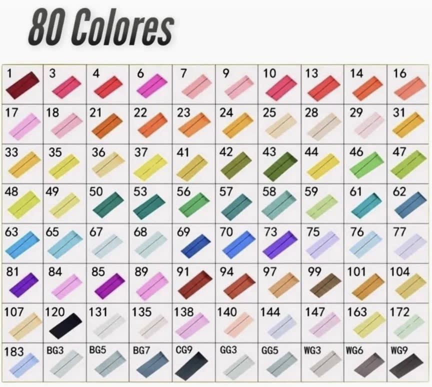 SET 80 MARCADORES DOBLE PUNTA TOUCH SCHOOL 366662 49913  238407