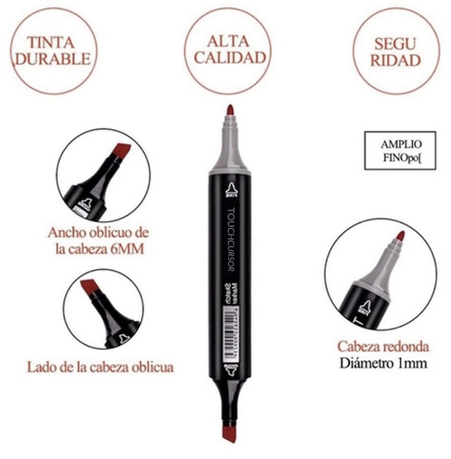 SET 80 MARCADORES DOBLE PUNTA TOUCH SCHOOL 366662 49913  2384010