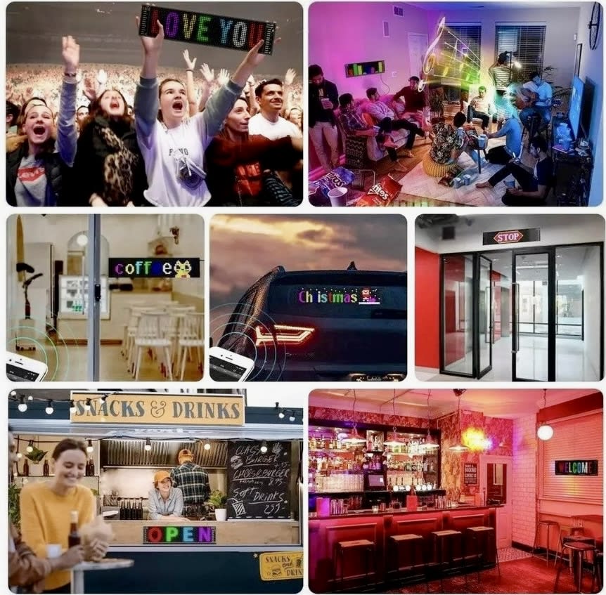 LETRERO FLEXIBLE MULTILED COLORES FRASES USB BLUETOOTH 16645