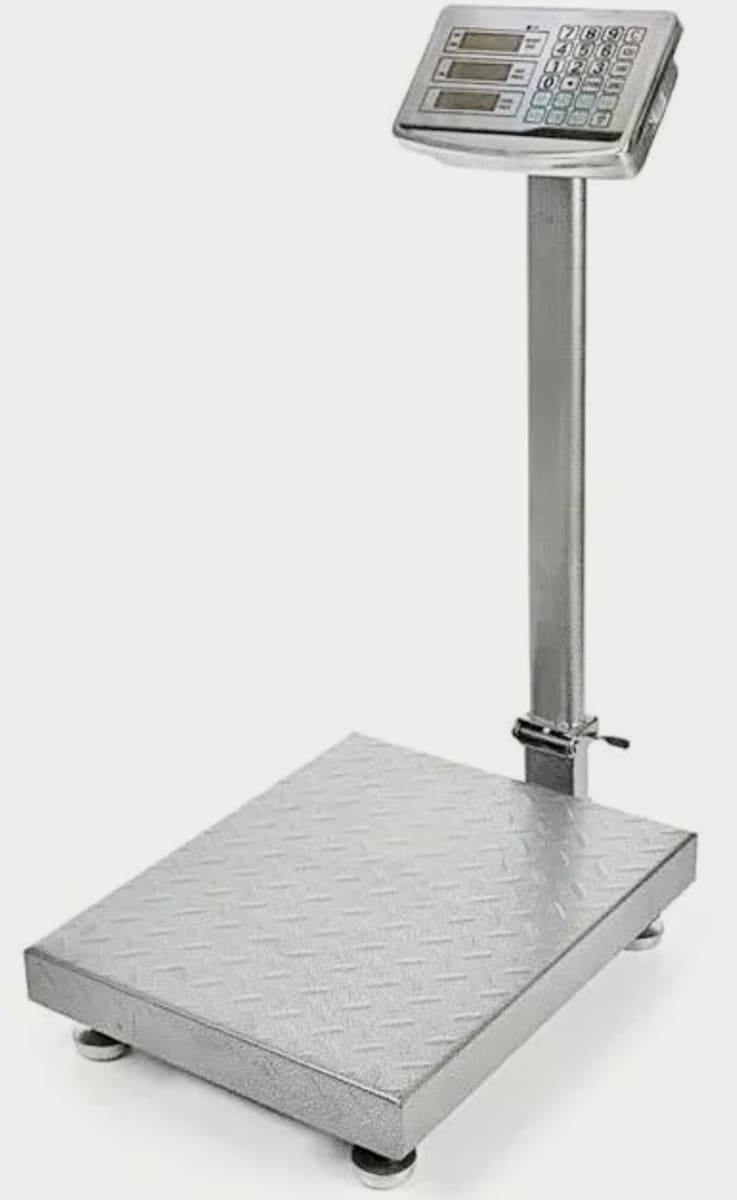 BALANZA PESA 300 KILOS BATERIA RECARGABLE  PLATAFORMA 40X50 0