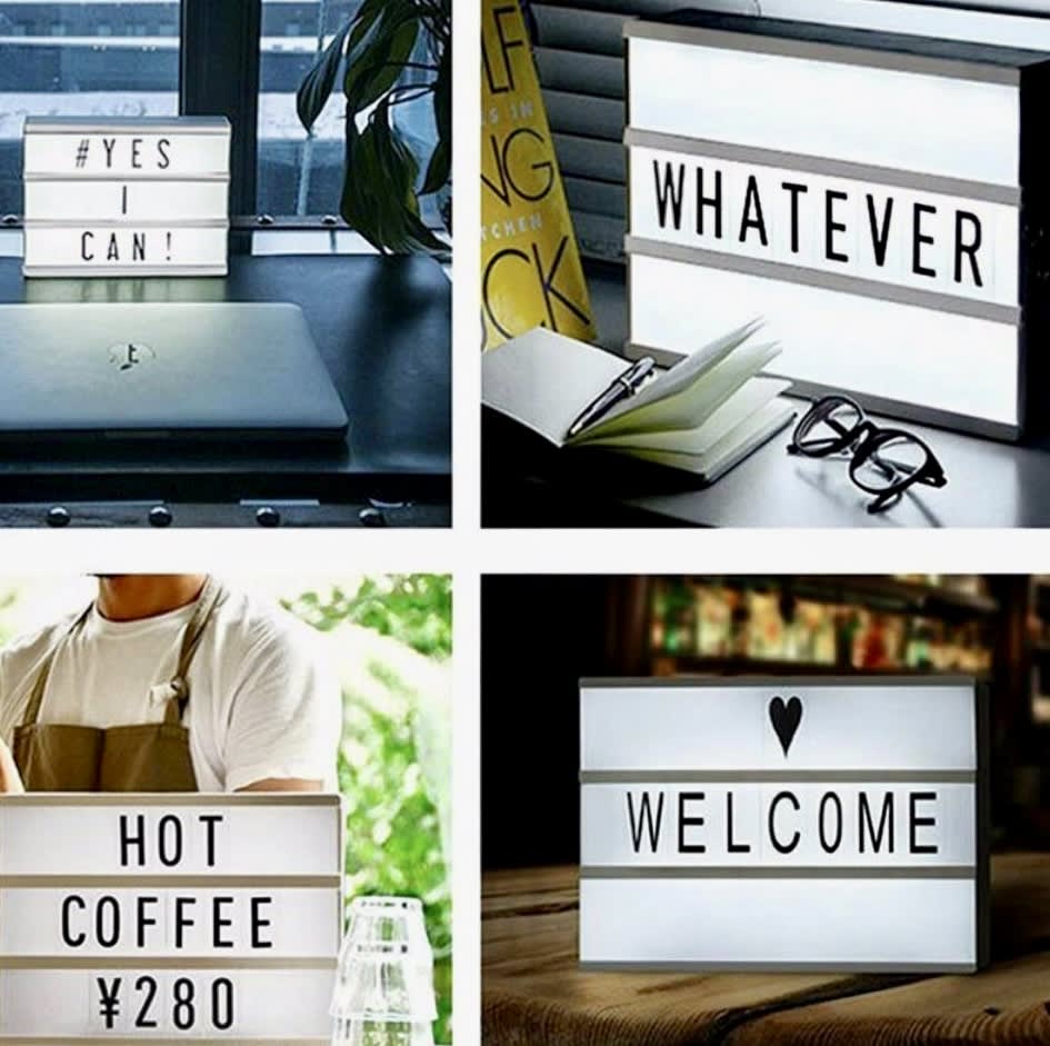 CAJA DE LUZ LED A4 PIZARRA CON LETRAS INCLUIDAS ABECEDARIO2