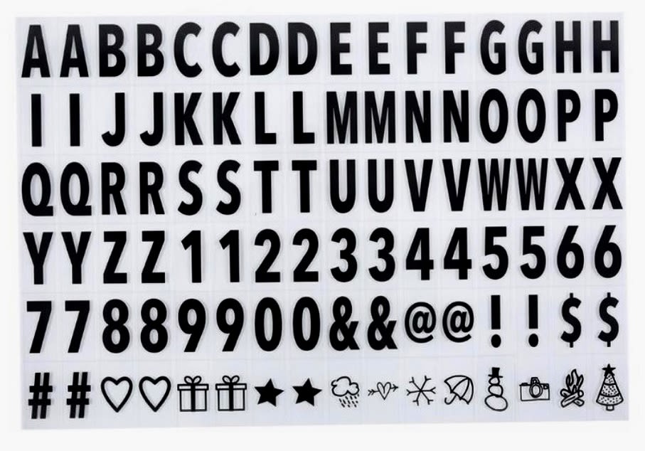 CAJA DE LUZ LED A4 PIZARRA CON LETRAS INCLUIDAS ABECEDARIO4