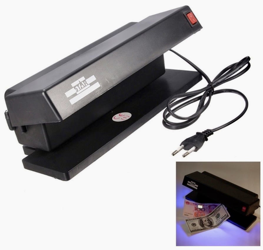 DETECTOR DE BILLETE LUZ ULTRAVIOLETA PARA MESON 220V TK-2028 0
