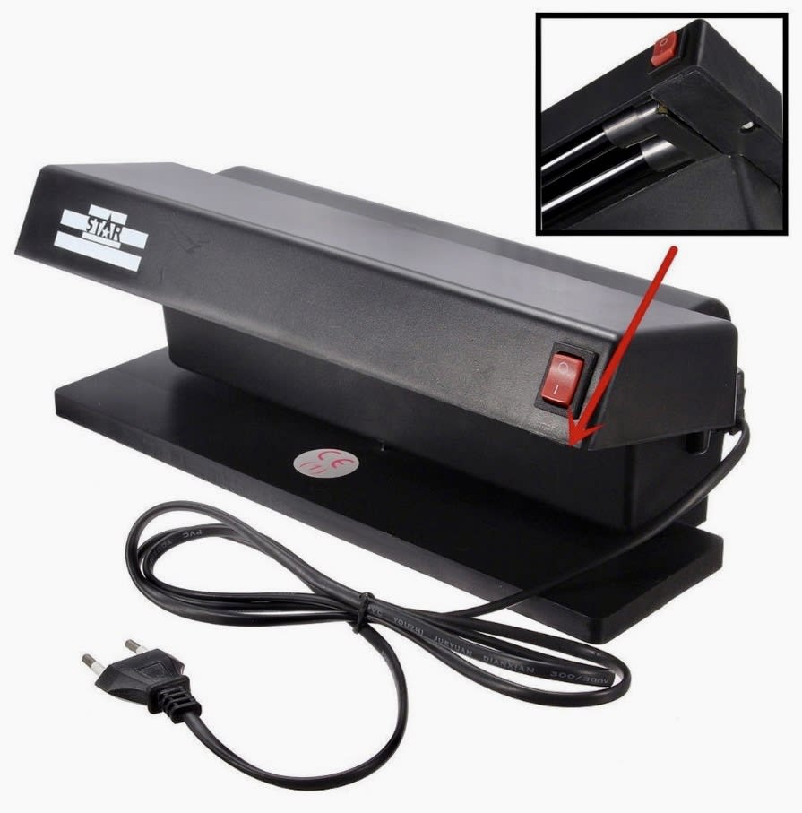 DETECTOR DE BILLETE LUZ ULTRAVIOLETA PARA MESON 220V TK-20282