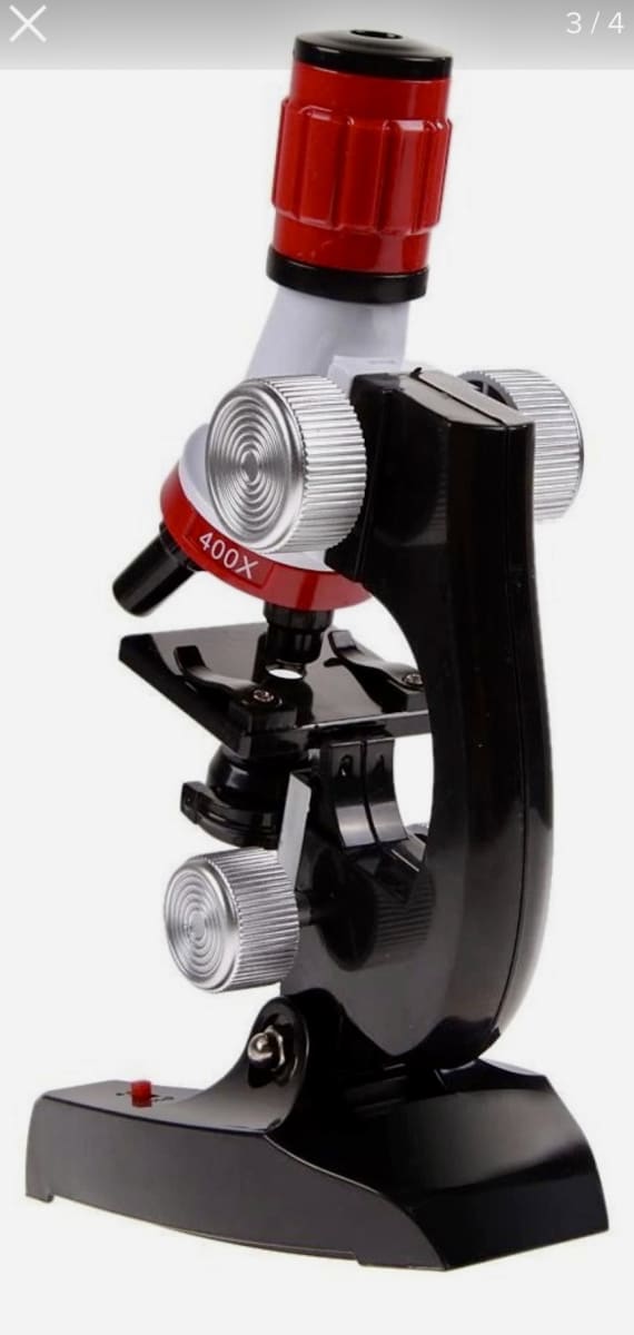 MICROSCOPIO EDUCACIONAL 100X 400X 1200X CON LUZ 240033