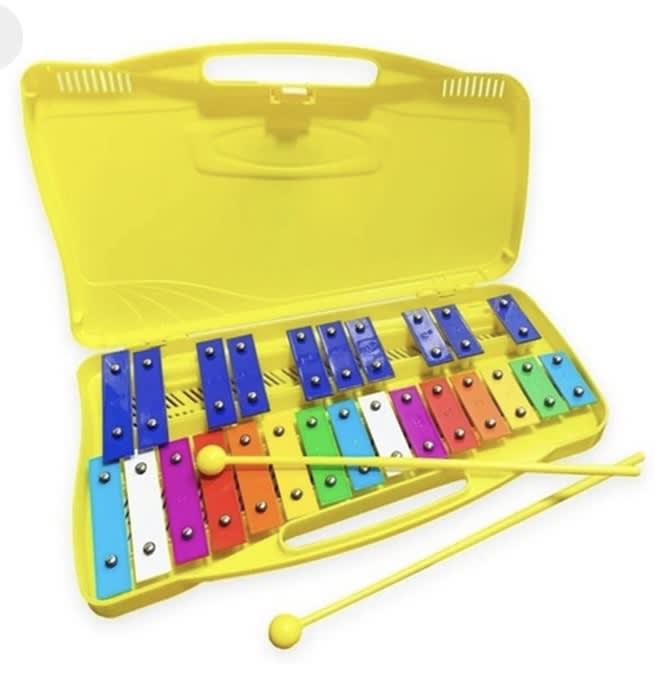 METALOFONO 25 NOTAS DE COLORES CAJA AMARILLA6