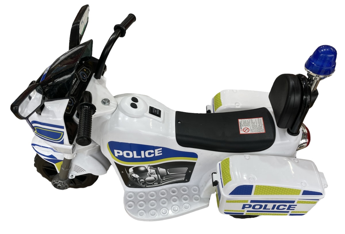 MOTOCICLETA A BATERIA POLICIA BLANCA TR19123