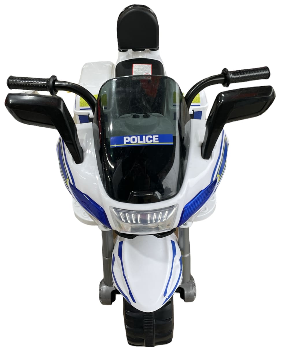 MOTOCICLETA A BATERIA POLICIA BLANCA TR19124