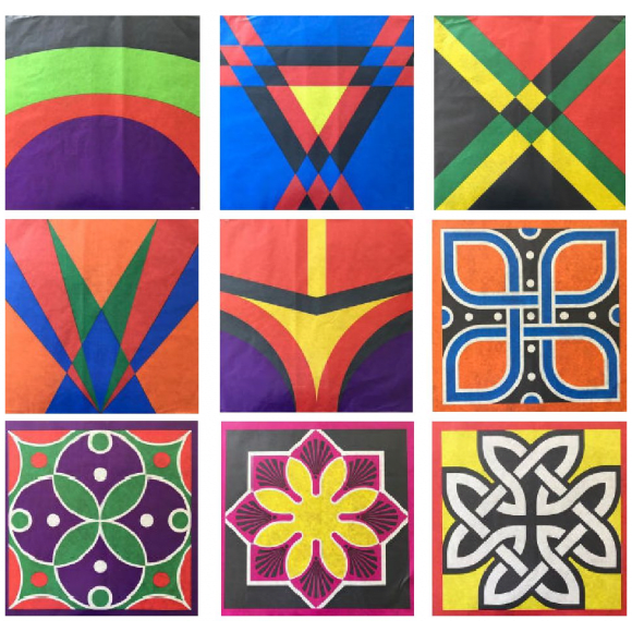 50 PAPEL PARA VOLANTIN 40X40 ESTAMPADO SURTIDO FIESTAS PATRIAS3