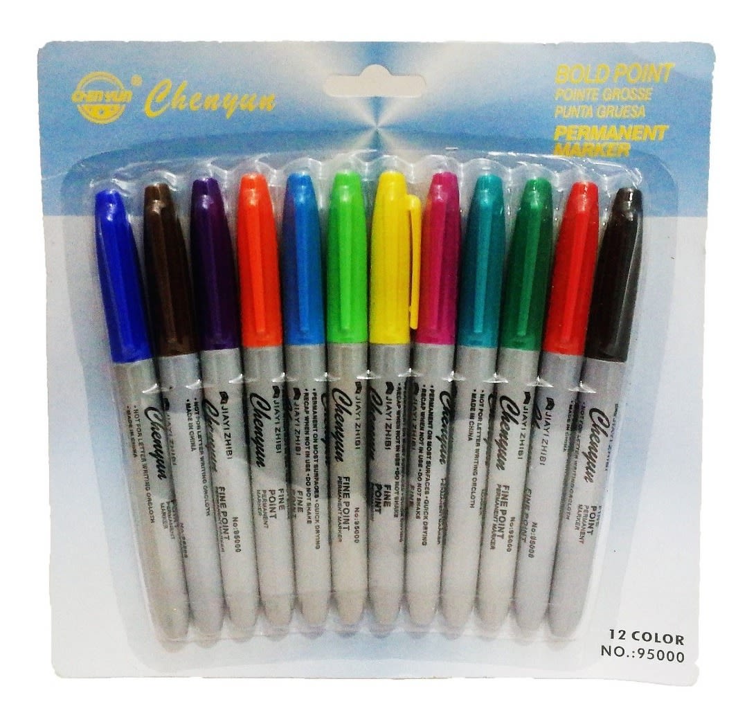 PLUMONES PERMANENTE 12 COLORES JP179471