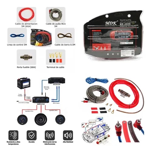 Kit de Audio 4GA 3500W4