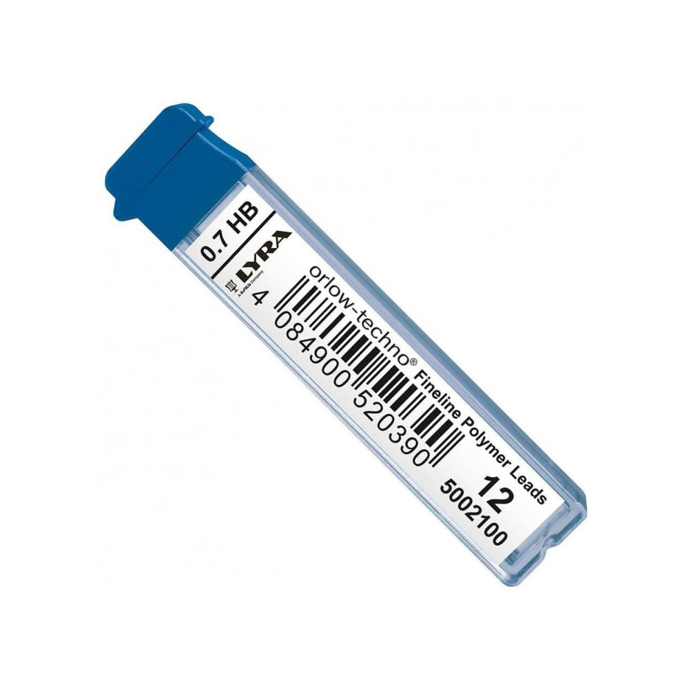 MINA REPUESTO 0.7 HB 12 UNID. HB LYRA 50021002