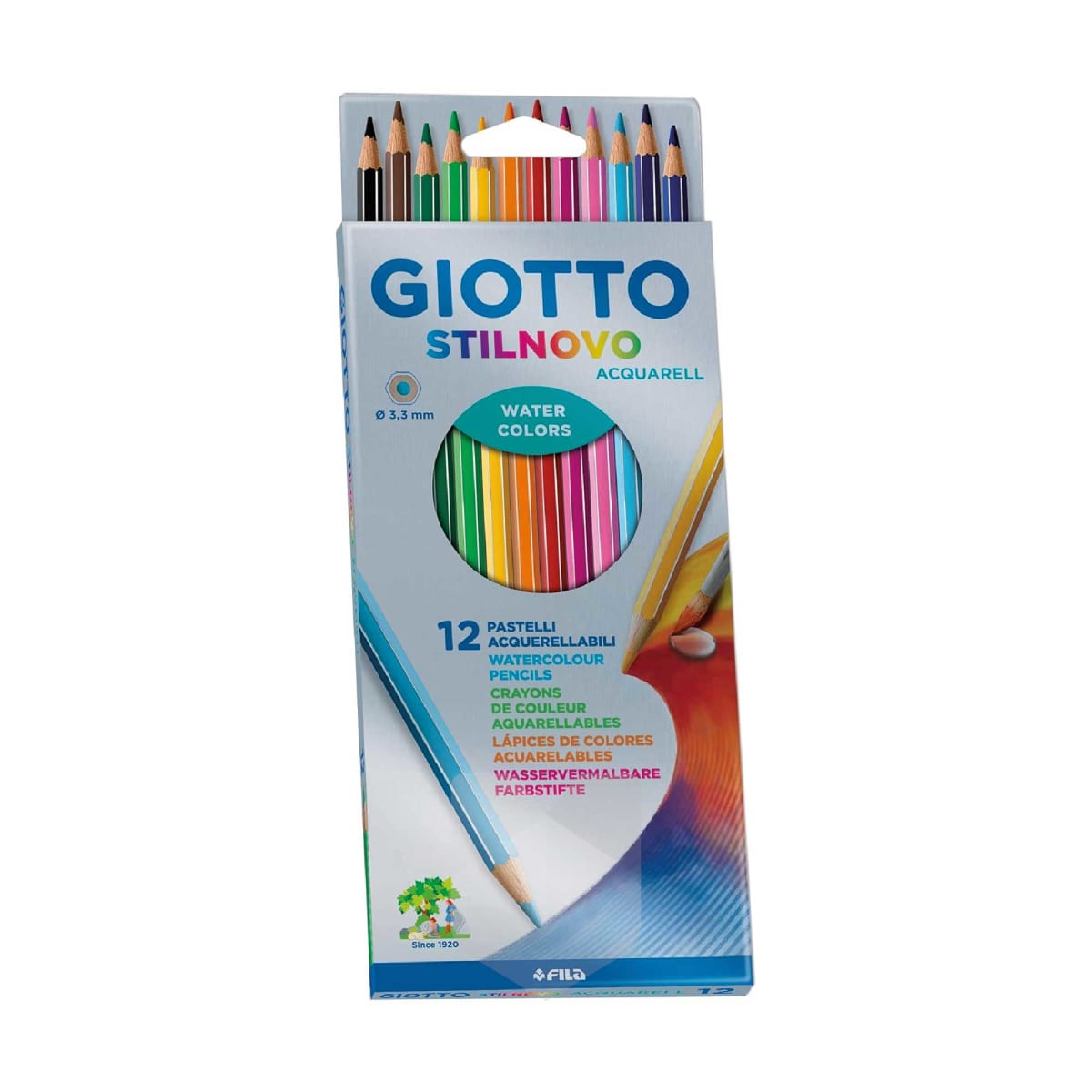 LAPIZ COLOR 12 COL. ACQUARELL GIOTTO 235700 0