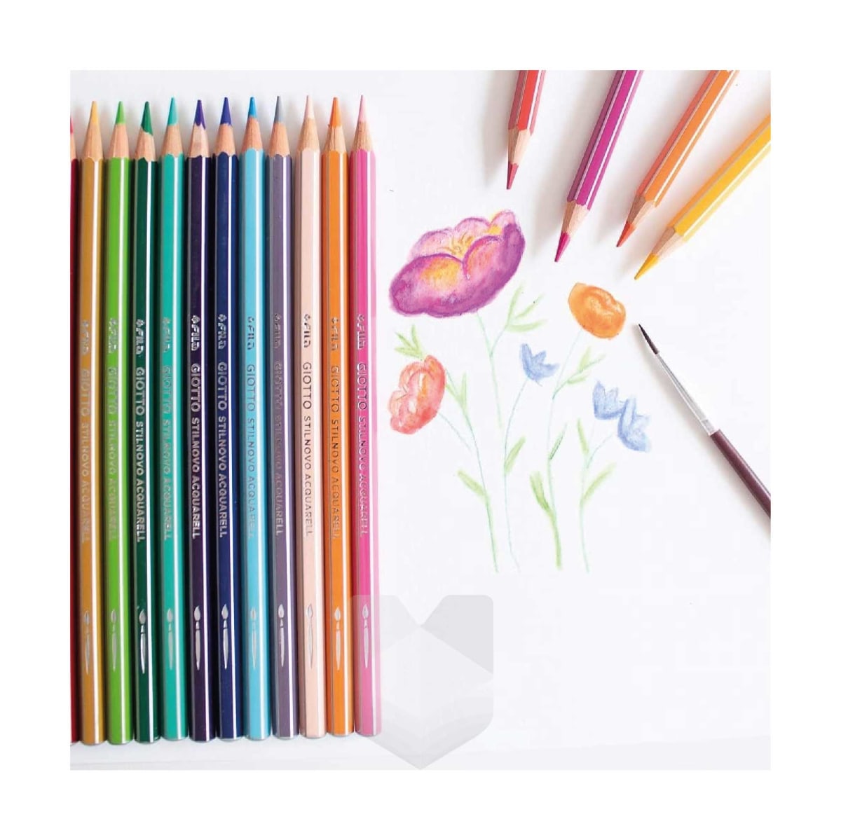 LAPIZ COLOR 12 COL. ACQUARELL GIOTTO 2357002